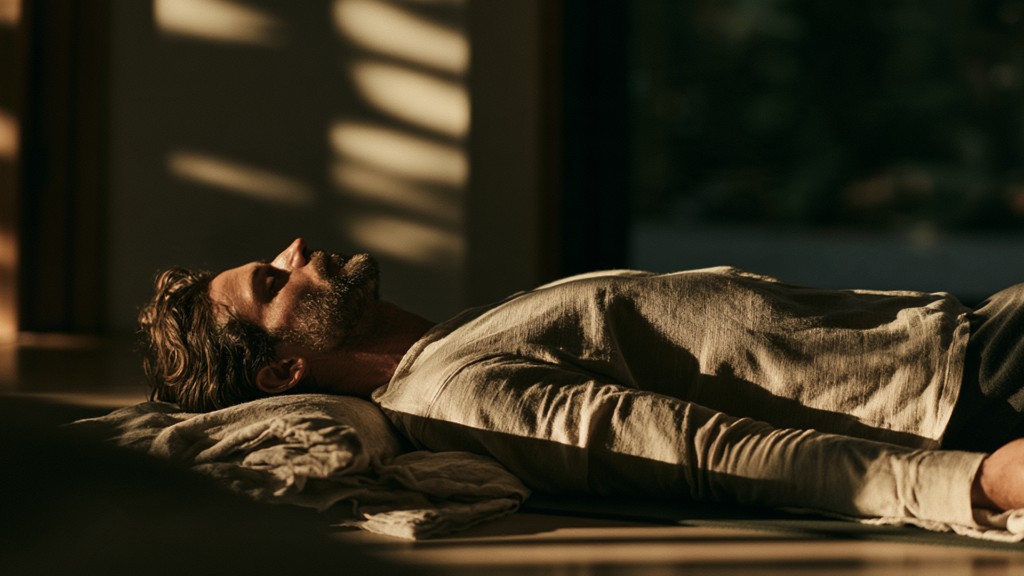 Yoga nidra: lying down for conscious rest between waking and sleep