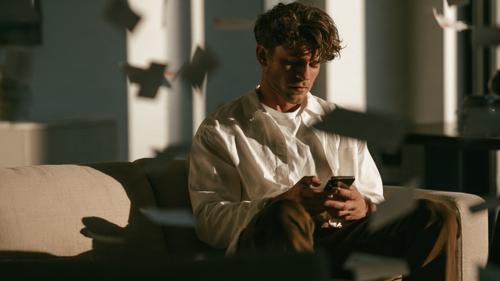 Person overwhelmed by digital notifications representing the chronic stress that dysregulates the nervous system